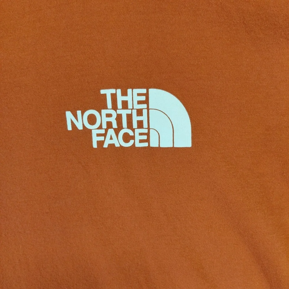 The North Face Mens Orange Never Stop Exploring Graphic T-Shirt Size M Medium